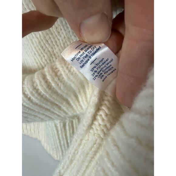 Marine Layer Fiorella Fair Isle Crewneck Sweater Merino Wool S NEW $178 - Picture 5 of 10